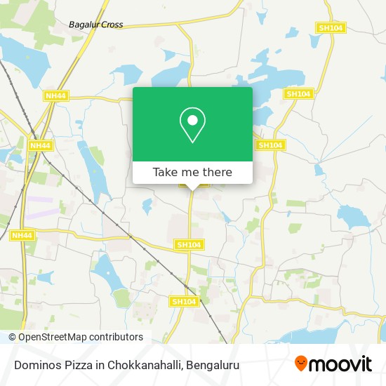 Dominos Pizza in Chokkanahalli map