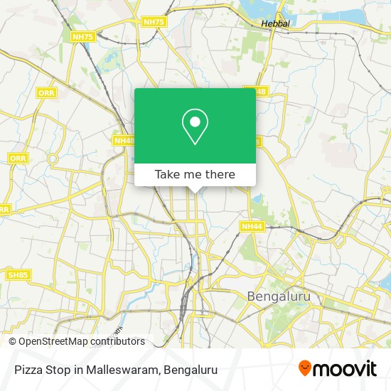 Pizza Stop in Malleswaram map