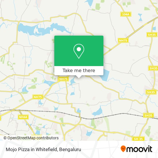 Mojo Pizza in Whitefield map