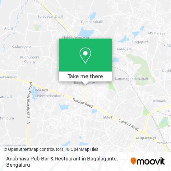 Anubhava Pub Bar & Restaurant in Bagalagunte map