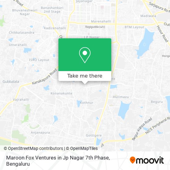Maroon Fox Ventures in Jp Nagar 7th Phase map