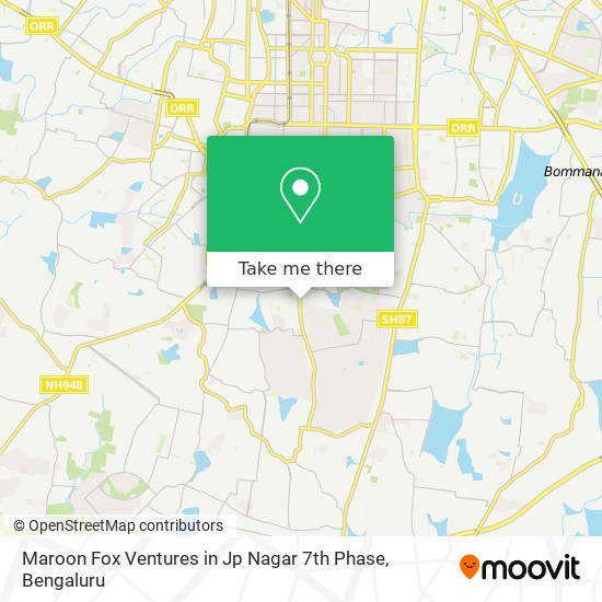 Maroon Fox Ventures in Jp Nagar 7th Phase map