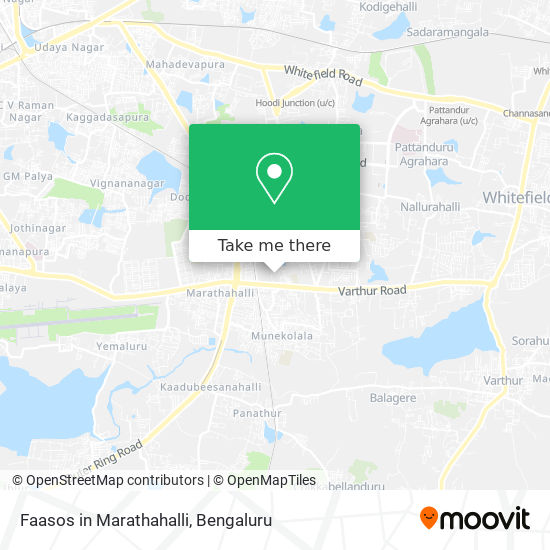 Faasos in Marathahalli map