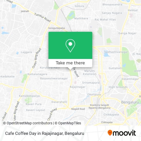 Cafe Coffee Day in Rajajinagar map