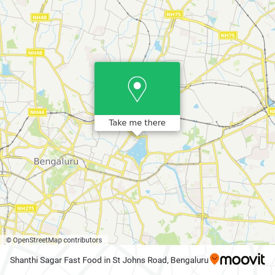 Shanthi Sagar Fast Food in St Johns Road map