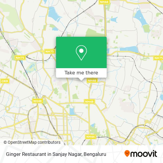 Ginger Restaurant in Sanjay Nagar map