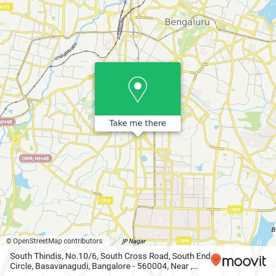 South Thindis, No.10 / 6, South Cross Road, South End Circle, Basavanagudi, Bangalore - 560004, Near map