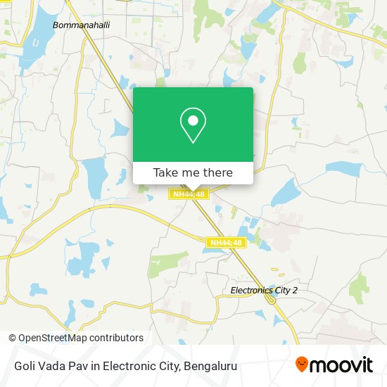 Goli Vada Pav in Electronic City map
