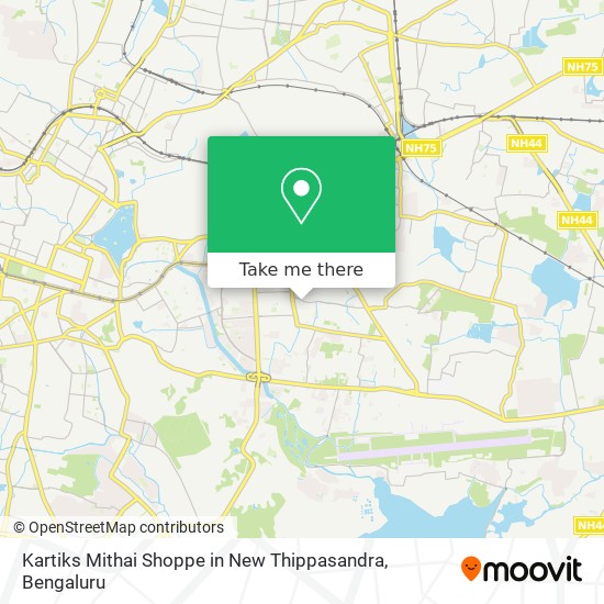 Kartiks Mithai Shoppe in New Thippasandra map