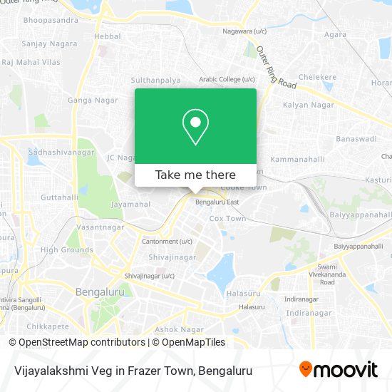 Vijayalakshmi Veg in Frazer Town map