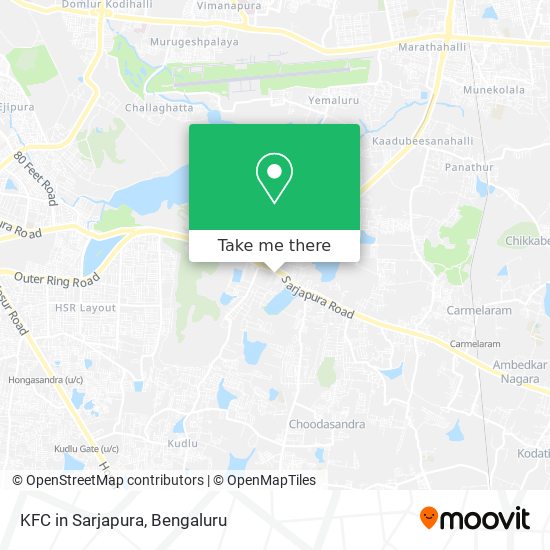 KFC in Sarjapura map