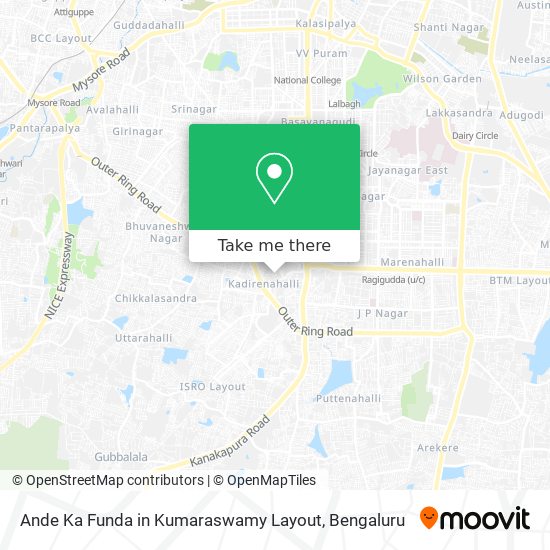 Ande Ka Funda in Kumaraswamy Layout map