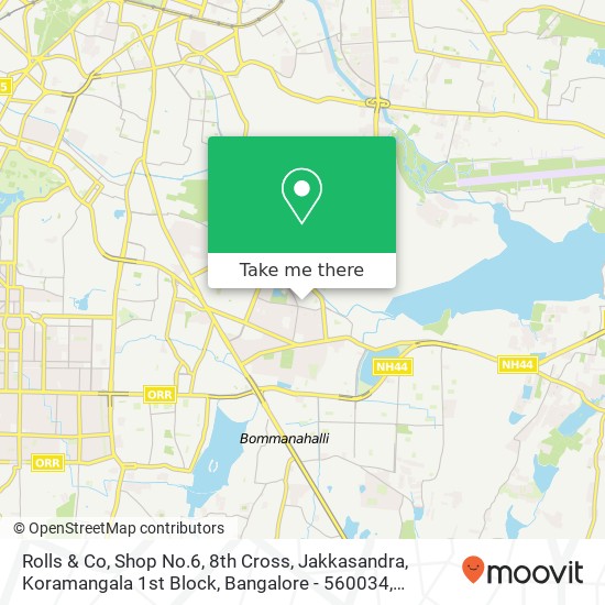Rolls & Co, Shop No.6, 8th Cross, Jakkasandra, Koramangala 1st Block, Bangalore - 560034 map