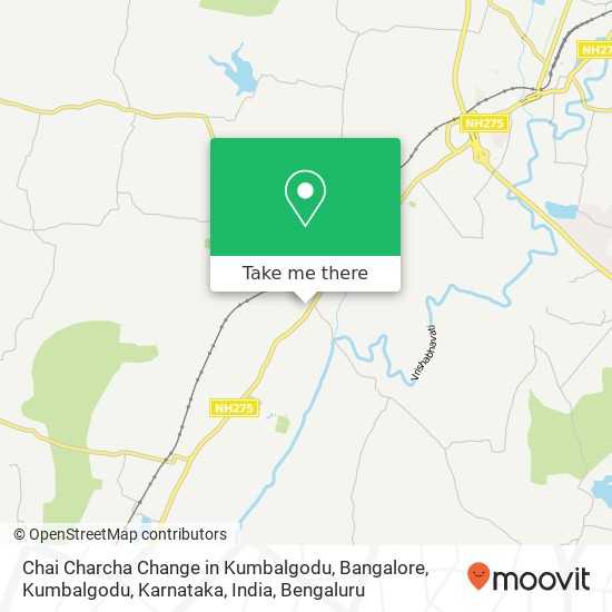 Chai Charcha Change in Kumbalgodu, Bangalore, Kumbalgodu, Karnataka, India map