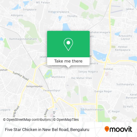 Five Star Chicken in New Bel Road map