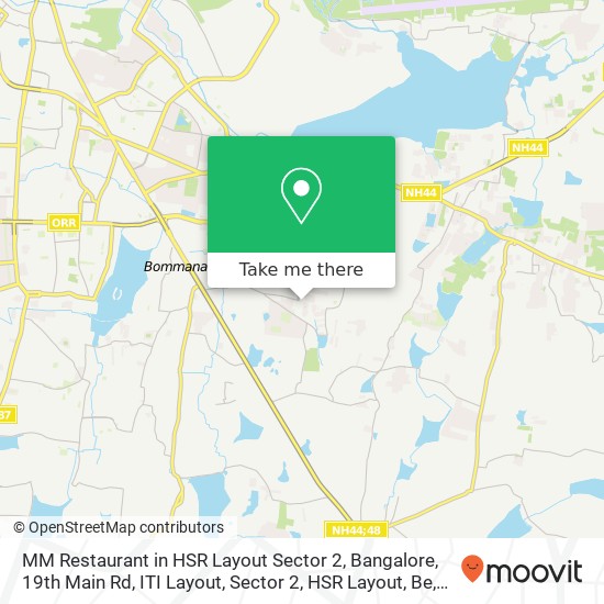 MM Restaurant in HSR Layout Sector 2, Bangalore, 19th Main Rd, ITI Layout, Sector 2, HSR Layout, Be map