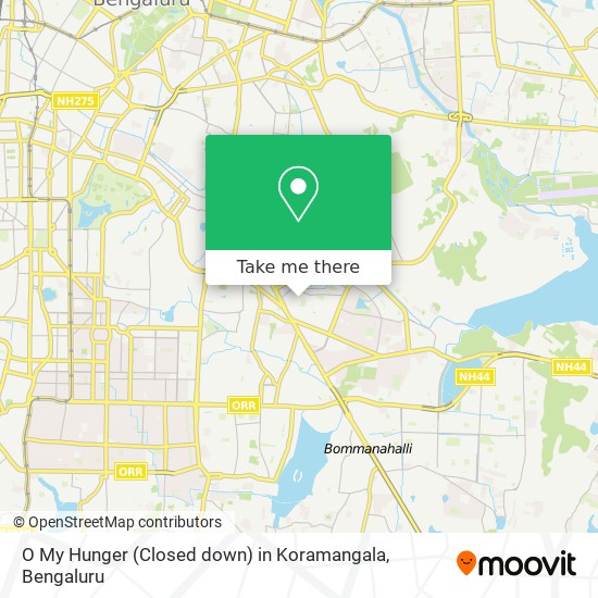 O My Hunger (Closed down) in Koramangala map