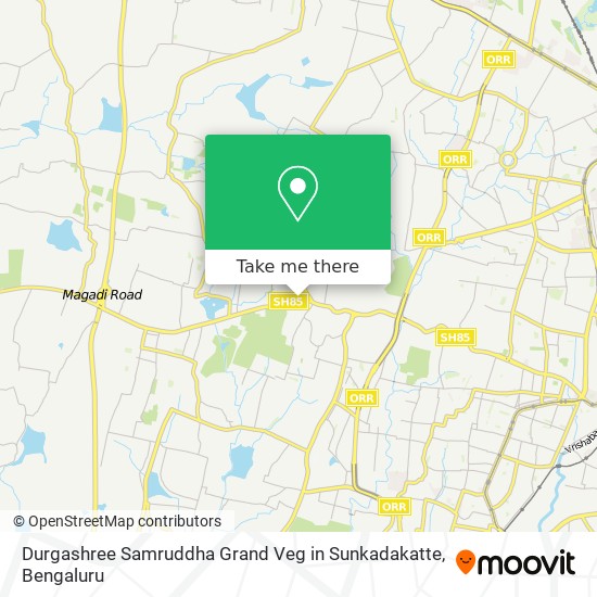Durgashree Samruddha Grand Veg in Sunkadakatte map