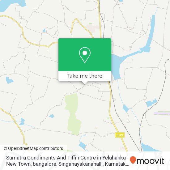 Sumatra Condiments And Tiffin Centre in Yelahanka New Town, bangalore, Singanayakanahalli, Karnatak map