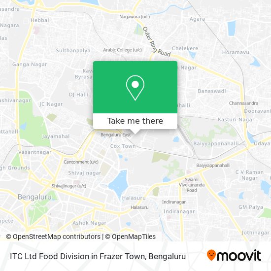 ITC Ltd Food Division in Frazer Town map