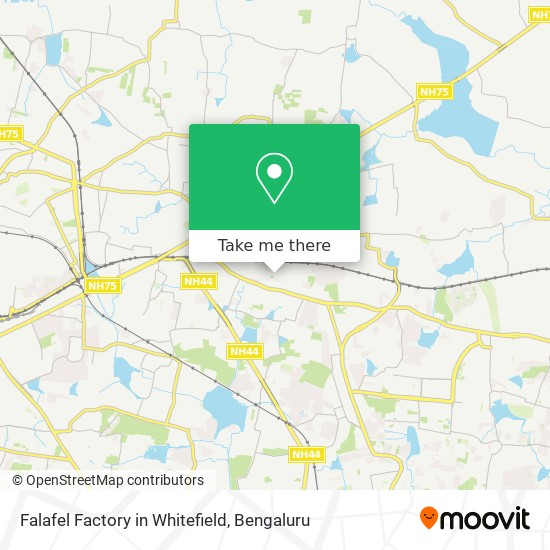 Falafel Factory in Whitefield map