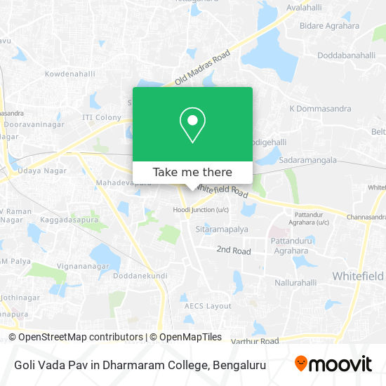 Goli Vada Pav in Dharmaram College map