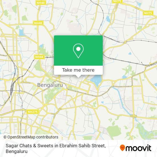 Sagar Chats & Sweets in Ebrahim Sahib Street map