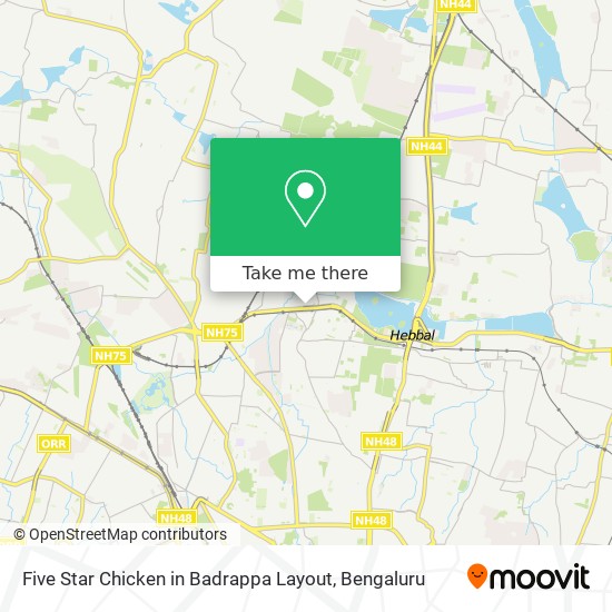 Five Star Chicken in Badrappa Layout map