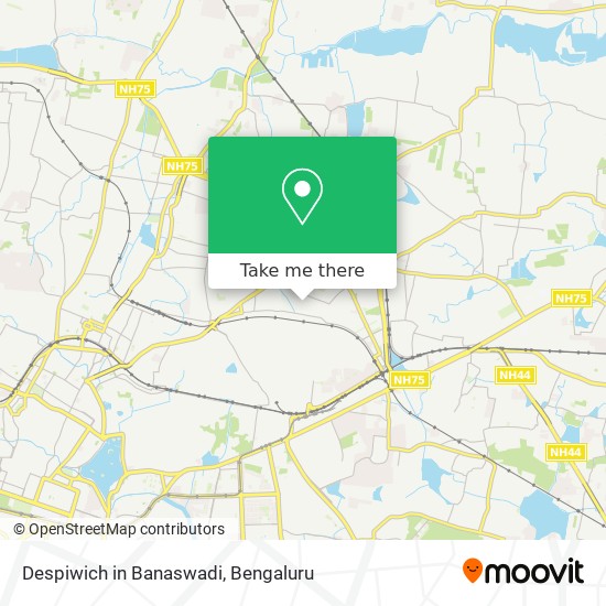 Despiwich in Banaswadi map