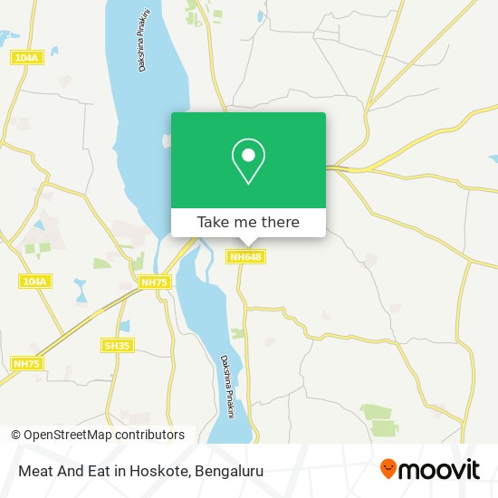 Meat And Eat in Hoskote map