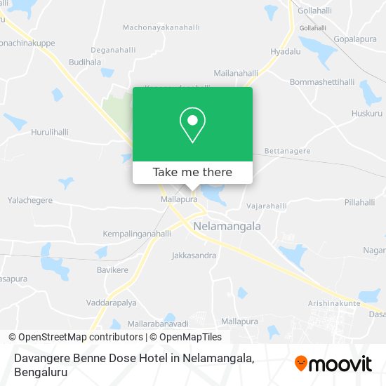 Davangere Benne Dose Hotel in Nelamangala map
