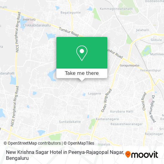 New Krishna Sagar Hotel in Peenya-Rajagopal Nagar map