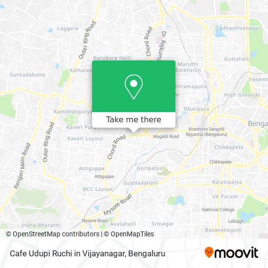 Cafe Udupi Ruchi in Vijayanagar map