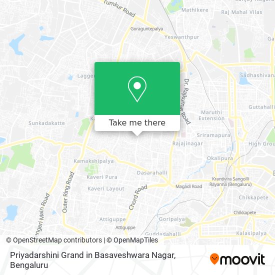 Priyadarshini Grand in Basaveshwara Nagar map