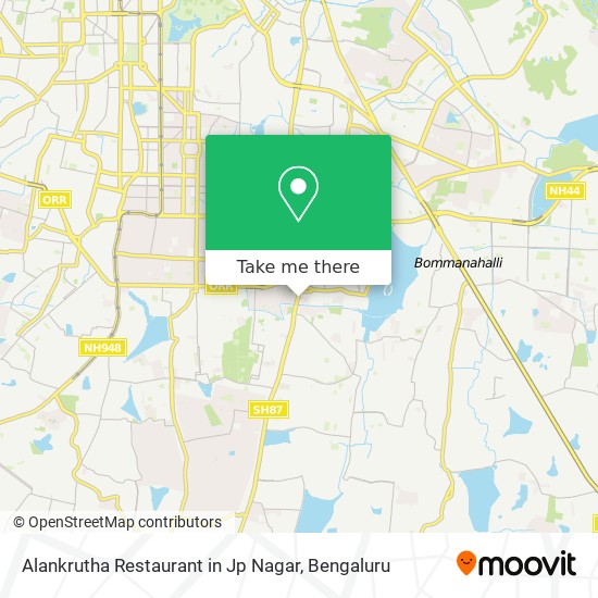 Alankrutha Restaurant in Jp Nagar map