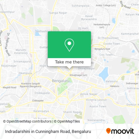 Indradarshini in Cunningham Road map