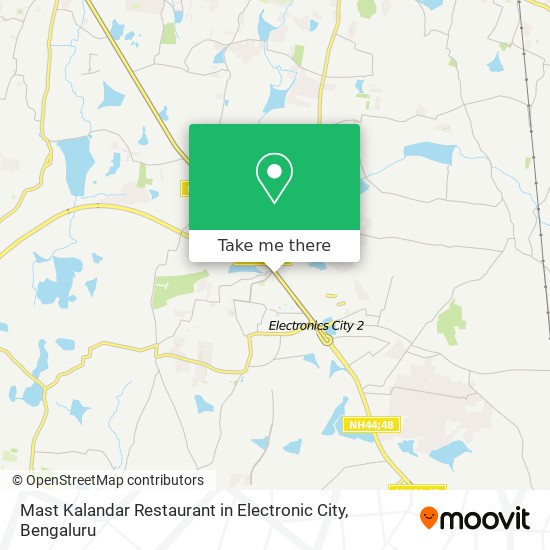 Mast Kalandar Restaurant in Electronic City map