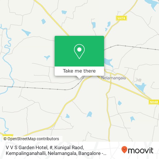 V V S Garden Hotel, #, Kunigal Raod, Kempalinganahalli, Nelamangala, Bangalore - 562123, 1km From N map