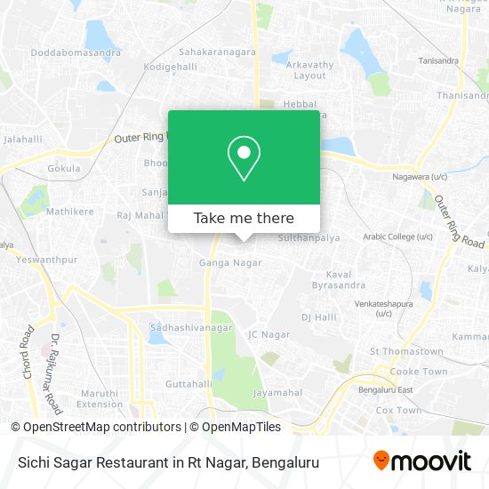 Sichi Sagar Restaurant in Rt Nagar map