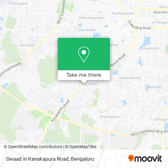 Swaad in Kanakapura Road map