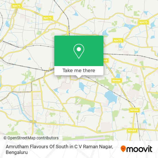 Amrutham Flavours Of South in C V Raman Nagar map