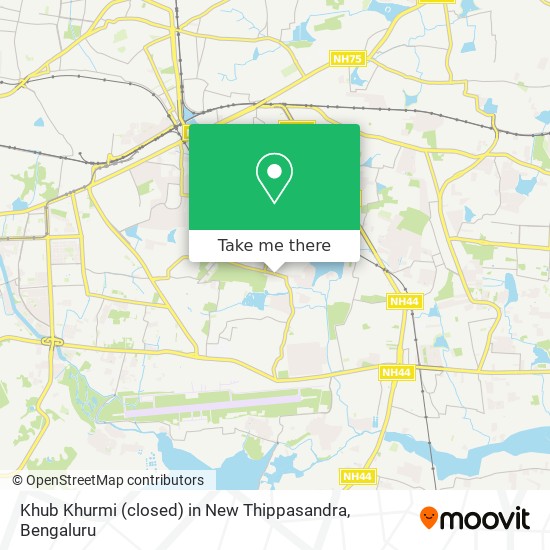 Khub Khurmi (closed) in New Thippasandra map