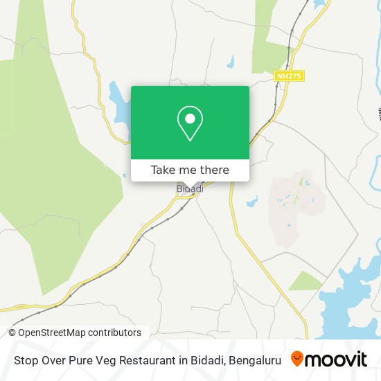 Stop Over Pure Veg Restaurant in Bidadi map