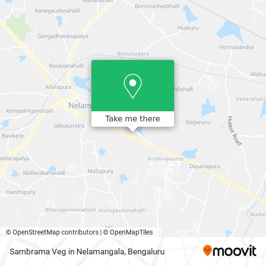 Sambrama Veg in Nelamangala map