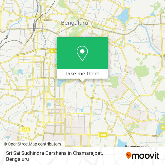 Sri Sai Sudhindra Darshana in Chamarajpet map