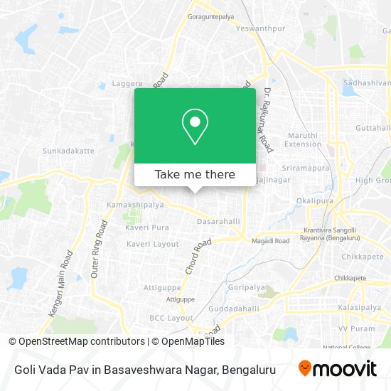 Goli Vada Pav in Basaveshwara Nagar map
