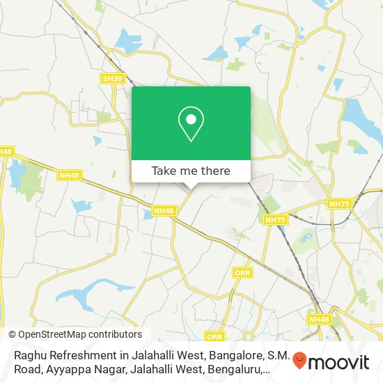 Raghu Refreshment in Jalahalli West, Bangalore, S.M. Road, Ayyappa Nagar, Jalahalli West, Bengaluru map