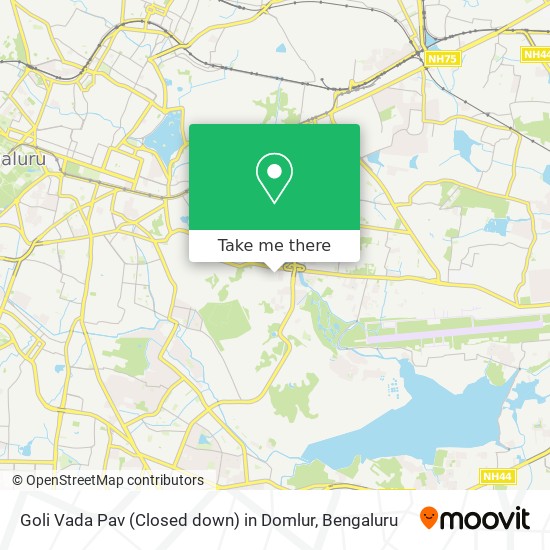 Goli Vada Pav (Closed down) in Domlur map
