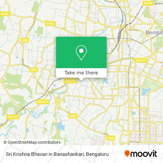 Sri Krishna Bhavan in Banashankari map