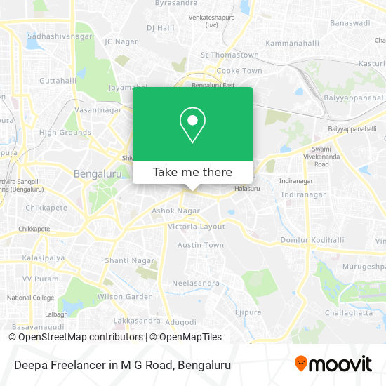 Deepa Freelancer in M G Road map